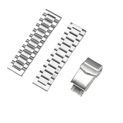 Bracelet montre acier inoxydable 20mm compatible Longines Master finition luxe