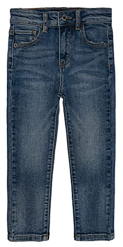 KIDSCOOL SPACE Big Girls Jeans,Elastic Band Inside Slim Fit Denim Pants
