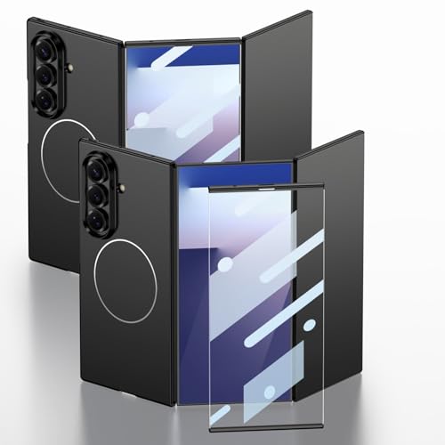 Galaxy Z TriFold�p�̌y�ʂŒ����^�̑ϏՌ����ی�P�[�X�ŁA�X�N���[���v���e�N�^�[����������A���C�����X�[�d�ɑΉ����Ă��܂��B (�u���b�N)