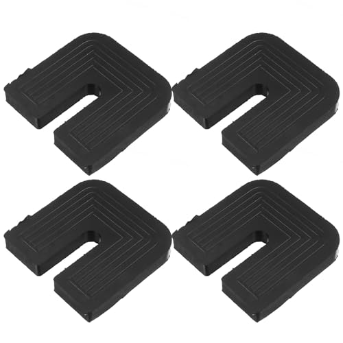 LIFKOME 4 Stück Teiliges Antivibrations gummipad für Klimaanlagen Stoßdämpfende Rutschfeste Montagepads Kompatibel mit Split geräten Effektive Vibrations Geräuschreduzierung