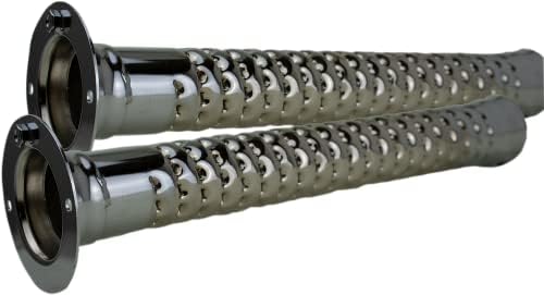 KHROME WERKS 1860-1818 202712P HP-Plus® Louvered High Performance Baffle Inserts