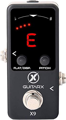 GUITARX X9 - Guitar Tuner Pedal Mini - Chromatic with Pitch Calibration