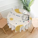 60 Zoll wasserdichte Tischdecke, Einfarbiger Einseitiger Druck, Schnelltrocknendes Tischset für Tapas-Bars, Restaurants Im Freien Color 152cm