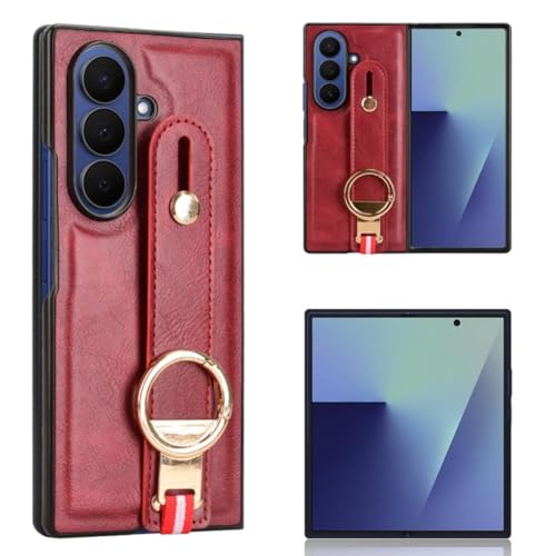 For Galaxy Z Fold 5 �p �P�[�X PU���U�[+�v���X�`�b�N ������ �x���g �����h�~�x���g �X�}�z�V�����_�[ �ϏՌ��o���p�[ �����O�t�� Galaxy Z�t�H�[���h5 �J�o�[ ������� �X���� ��� �m���X���b�v �O���b�v �w��h�~ �S��