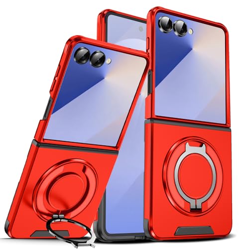 Galaxy Z Flip7 p P[X MagneticΉ X^ht Ot ϏՌ Yی XChJJo[ TPU+PC y ~ ی X^h@\ ԍڃz_[Ή MNV[ Z tbv7 gуP[X  R-L