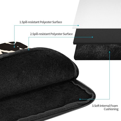Funda para portátil 12 pulgadas estilo animal miniatura 3