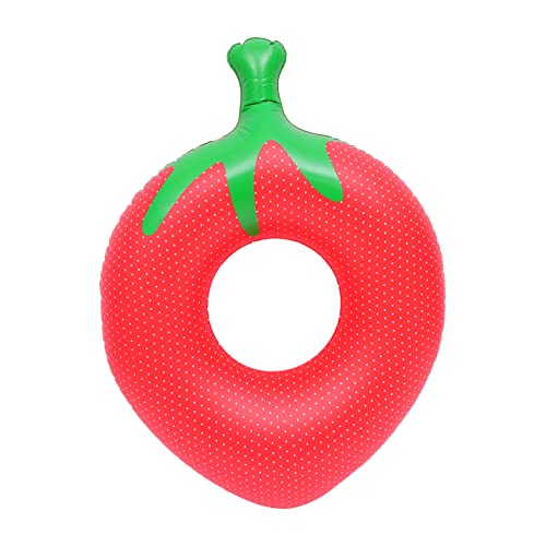 DIKACA Anillo De Natación Inflable De Fresa para Juguete De Piscina para Anillo
