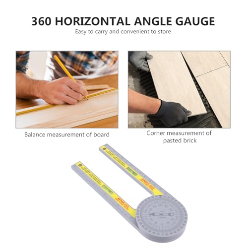 Transportador de ángulos de plástico SOLUSTRE para carpintería miniatura 2
