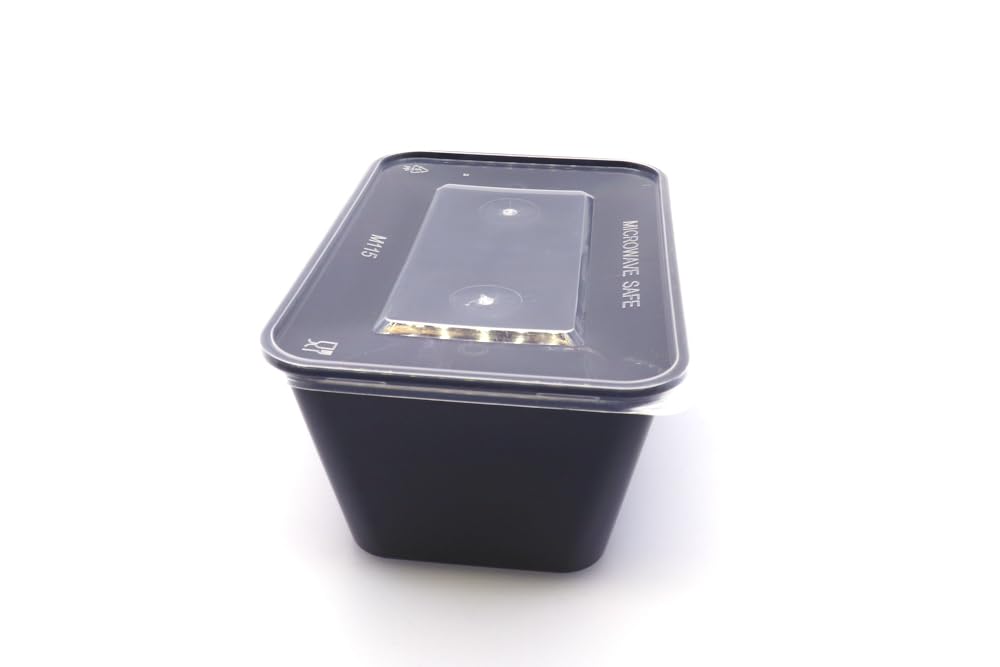 Generisch Meal Prep Containers [50 Stück], 1 Fach, 1000-ml Essenbox, mikrowellengeeignet, spülmaschinenfest und wiederverwendbar, luftdichter, auslaufsicherer Deckelverschluss, BPA-frei,