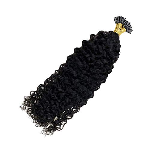 Prebonded Hair Extensions Natural Wave Off Black Hair 14 Inches 40g 50 Strands Nail Tip Hair Extensions Human Hair