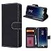 Produktbild Prologfer Hülle kompatibel mit Samsung Galaxy S8 Plus Schwarz Lederhülle Handytasche Karten Slot Cover Magnetverschluss Flip Standfunktion mit Magnet Schutzhülle für Samsung S8 Plus Handyhülle