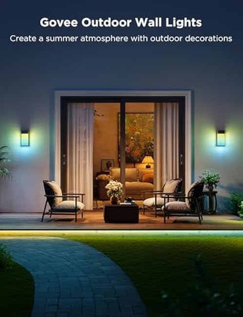 Govee Outdoor Wall Light Porch Lights Outdoor, 2 Pack