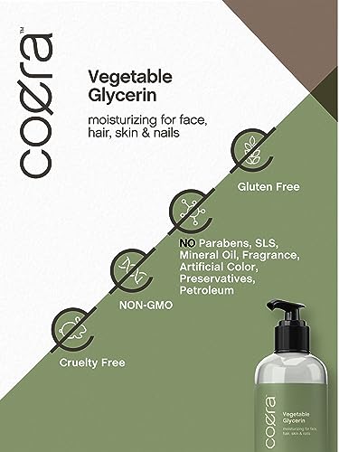 Vegetable Glycerin | 8 Fl Oz | Moisturizing Oil For Face, Hair, Skin & Nails | Free Of Parabens, Sls, & Fragrances #TOP4