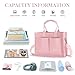 Mossio Large Tote Bag, Reusable Tote Work Bag Handbag Fashionable Large Purse for Casual Work (Light Blue)