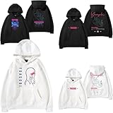 [川子] パーカー ヨアソビ 長袖 秋服 厚手 スウェット YOASOBI トップス ぱーかー カジュアル 大きいサイズ 夜に駆ける 人気歌手 おしゃれ 防风防寒 応援 カップル 若者 男女兼用 (06,M)