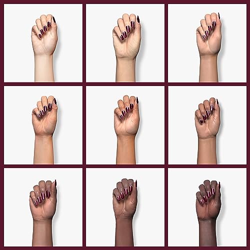 Image of Beetles Burgundy Red Gel Polish - 15ML /0.51Fl Oz, Burgundy Dark Red Gel Nail Polish, Soak Off UV LED Lamp Wine Color Fall Nails Art, Long-Lasting Manicure Salon DIY Home