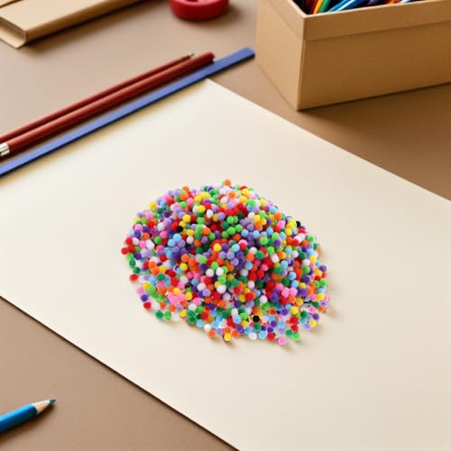 Bolas de pompones para proyectos de arte escolar y diseños creativos tridimensionales 4