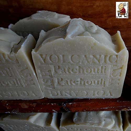 Aged Handmade Volcanic Ash Natural Bar Soap With Cocoa And Shea Butter Patchouli #TOP4
