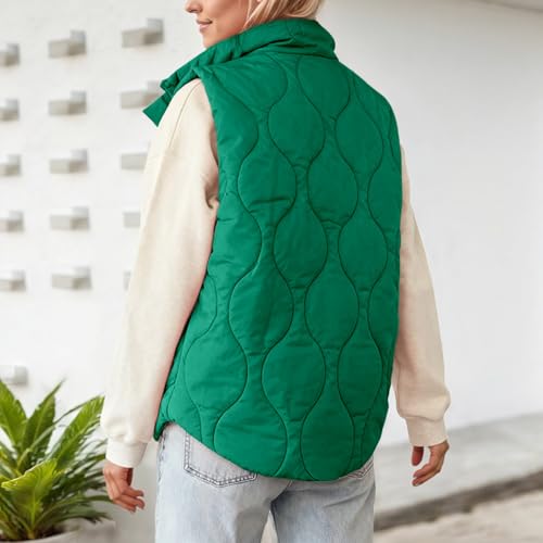 Chaleco con forro polar verde XL para hombre con forro térmico 3