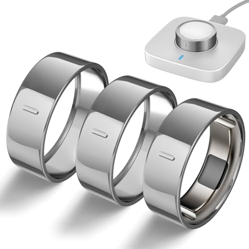 sylacor 3 Pack Ring Cover Compatible with Oura Ring Gen 4/Gen 3 Horizon/Heritage Upgraded Anti-Scratch TPU Protector for Men Women NOT for Oura Ring 4 Ceramic (Silver*3 Size 7)