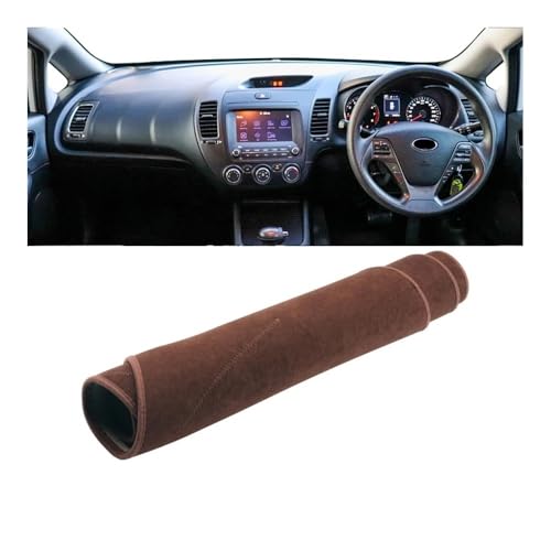 Tapis Tableau de Bord Kia Forte Cerato K3 2013-2018 RHD Marron