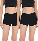 Marvmys Braguitas Mujer Tipo Bóxer Algodón Elástico Cintura Media Ropa Interior Cómodas y Suaves Tipo Culotte Pack de 2