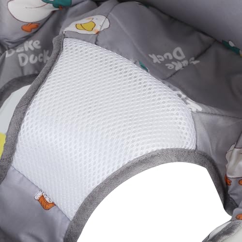 2 en 1 Andador de bebé con 5 alturas ajustables, andador plegable para bebé con bandeja de actividades musical desmontable, de 6 a 18 meses, hasta 12 kg (55x65x58 cm, Kaki) - imagen 7
