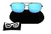 Cali Sun Polar Sunglasses | Polar Sunglasses for Men | Polar Sunglasses for women | Unisex Polarized Sunglasses | Sunglasses Case | (Black Frame, Blue Tint)
