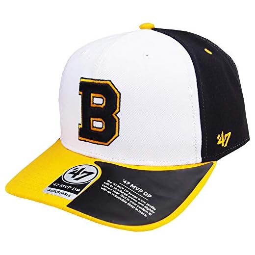 47 varumärke fyrtio sju Boston Bruins Cold Zone replika NHL vintage hockey MVP DP böjd skärm snapback keps