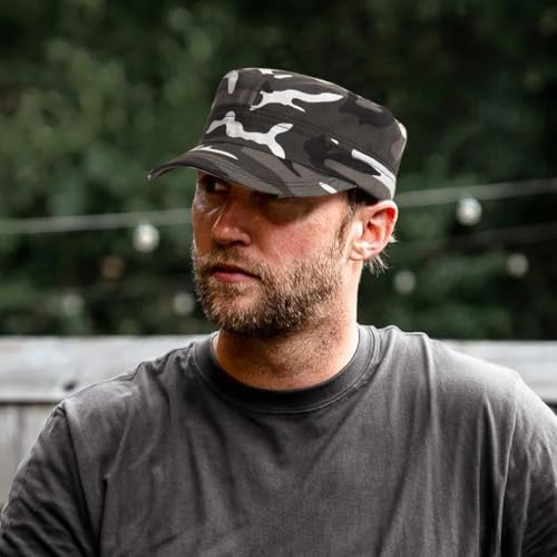 Image of Unisex Basic Cadet Army Caps Everyday Military Style Hat