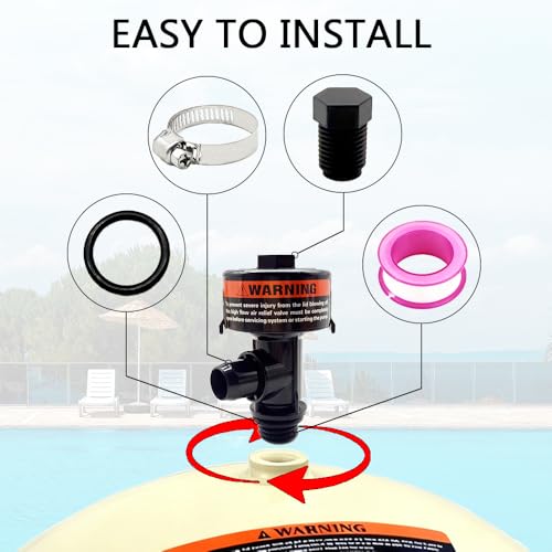 98209803 Air Safety Valve Assembly Pool Spa Filter Replacement Part by Hahanfair - Used condition - Image 4