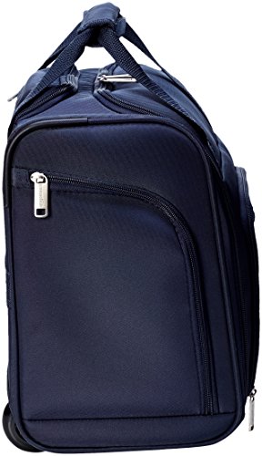 Amazon Basics Underseat Carry-On Rolling Travel Luggage Bag, 14 Inches, Navy Blue