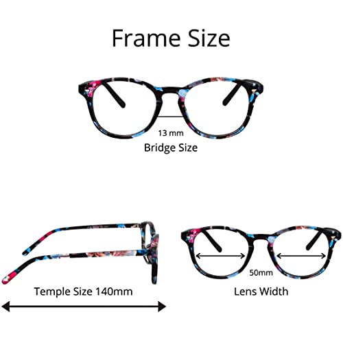 Image of ARICKS Round Blue Light Blocking Blue Cut Anti Glare Round Glasses Men and Women for Eye Protection from UV by Computer /Tablet /Laptop /Mobile