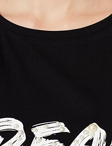 Sisley T-Shirt 3airl12rl, Nero 902, XS Donna