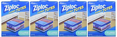 Ziploc Flexible Totes Clothes And Blanket Storage Bags, Perfect For Closet Organization And Storing Under Beds, Xl, 4 Count #TOP6