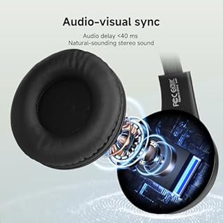 Retekess TA005 Cuffie Wireless per TV,Cuffie Wireless per Ascolto TV con Trasmettitore,Batteria Ricaricabile Integrata,Supporta Ingresso Stereo,AUX e RCA,Alto Volume per Anziani