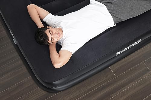 Bestway Aeroluxe Airbed, Luftbett mit eingebauter Elektropumpe, Queensize 203x152x46 cm