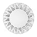 Artloge Round Decorative Mirror 31.5 inches Large Silver Wall Vanity Beveled