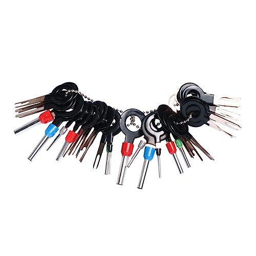 Happyyami 39Pcs Connector Pin Release Tool for Automotive Wiring Harness Durable Terminal Tools Depinning Kit for Easy