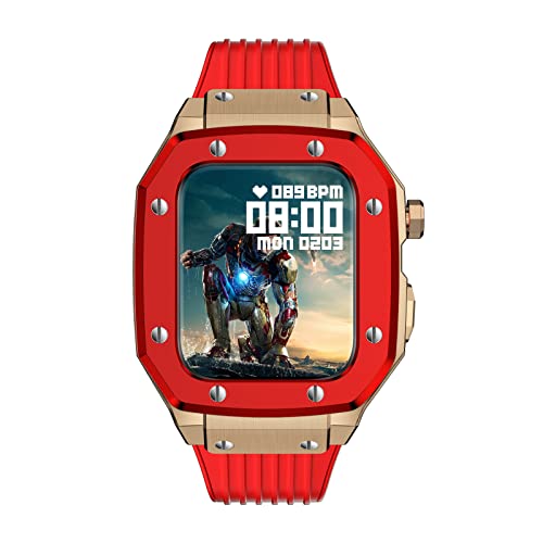 Kit Modification Apple Watch Boîtier Acier Inoxydable Bracelet Silicone - 2