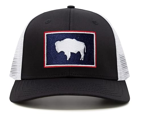 Image of International Tie State Hat for Men and Women, Adjustable Snapback Trucker Baseball Cap with Embroidered Patch
