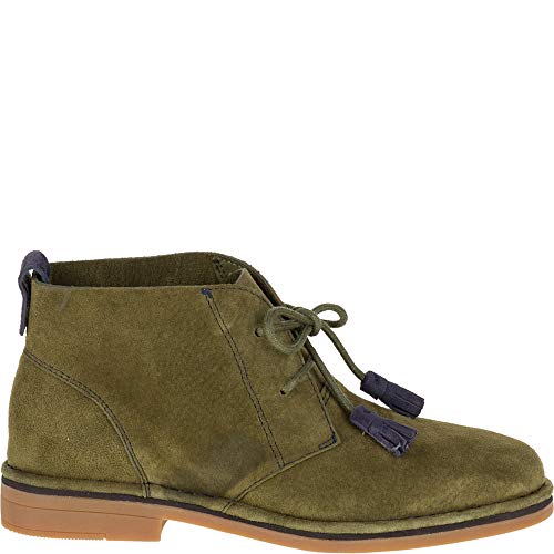 Hush Puppies Women's Cyra Catelyn Chukka Boot, Dark Olive, 10 W US
