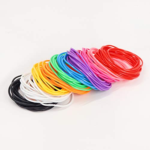 L'vow Mixed Gummy Silicone Wristbands Bracelets Bands Pack Of 50 (White) #TOP5