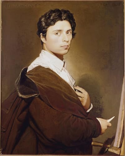 Autoportrait à des années Peinture de Jean Auguste Ingres Toile Décoration