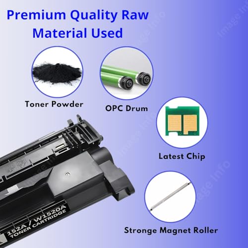 Image of ImageInfo W1520A /152A Compatible Toner Cartridge for HP LaserJet Pro MFP 4104dw /4104fdw /4104fdn /4104 Printer With Chip