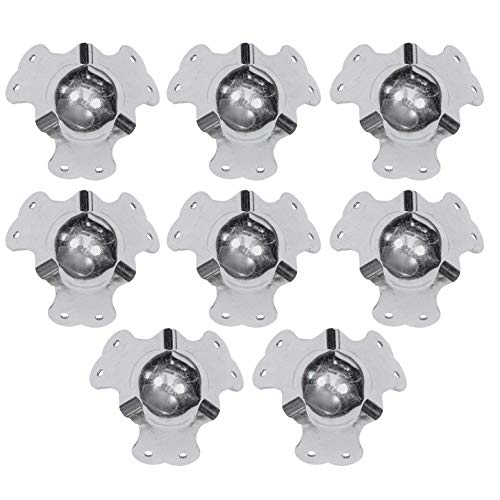 image for MIYAKO Set of 8 – 3” inches Chromed Ball Corners for Cabinets, Cas
