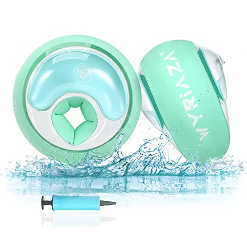 WYRIAZA Brassard Enfant, Brassard Gonflable Bebe avec 3 Airbags Indépendants| Brassard Piscine Enfant 2-6 Ans, 6-20Kgs (S, Vert)