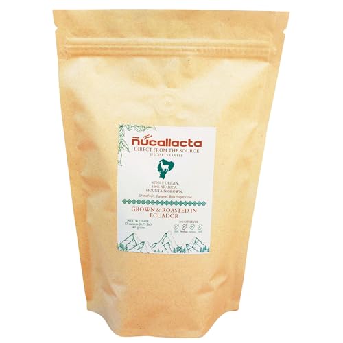 Café Ecuador en grano tostado medio 12 oz