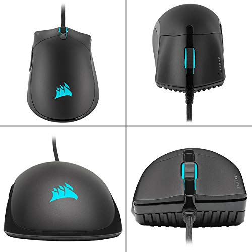 Image of Corsair SABRE RGB PRO CHAMPION SERIES FPS /MOBA Gaming Mouse -Ergonomic Shape for Esports and Competitive Play -Ultra-Lightweight 74g -Flexible Paracord Cable - QUICKSTRIKE Buttons with Zero Gap, Black