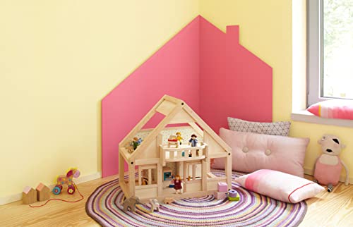 Alpina Farbenfreunde – Nr. 16 Korallenpink – Wandfarben speziell für Kinderzimmer – für ein gesundes und behagliches Raumklima – 2,5L – Ansicht 2